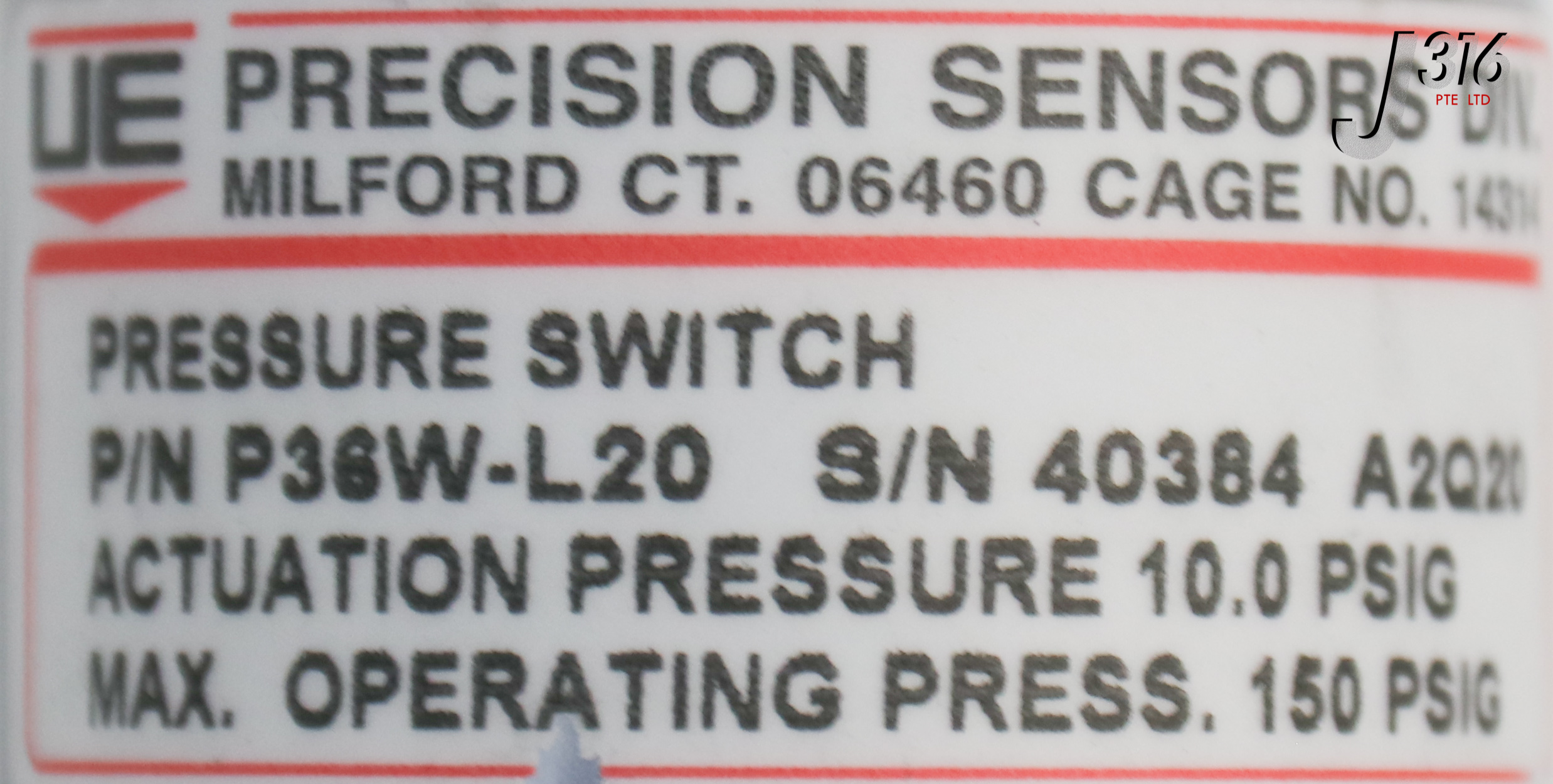 21308 UE PRECISION PRESSURE SWITCH P36W-L20 | eBay